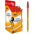 Bic balpen - fijne punt - rood - set van 50