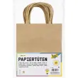 Papieren kraftzak 125 g Folia - 18 x 21 x 8 cm - kraft - set van 20 