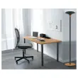 LED staanlamp Baly Bamboo - Zwart - UNILUX