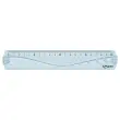 Platte liniaal 20 cm - GEOMETRIC, van gerecycled plastic