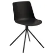 2 DN2 stoelen, 4 zwarte poten met zwarte zitting