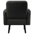 Fauteuil LISBOA 1 plaats Zwart kunstleer gemonteerd