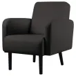 Fauteuil LISBOA 1 plaats Zwart kunstleer gemonteerd