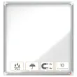 Vitrinekast voor buiten magnetische Premium PLUS 12A4 NOBO