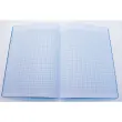 Polypropyleen schrift genaaid 96 pagina's SEYES 210x297 90g blauw 