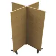 Geluiddichte wand Beuk H180cm gemonteerd 