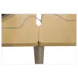Bureau BORDEAUX 140 x 80 licht eiken - aluminium poten gemonteerd