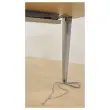 Bureau BORDEAUX 140 x 80 licht eiken - aluminium poten gemonteerd