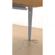 Bureau BORDEAUX 140 x 80 esdoorn - aluminium poten gemonteerd 