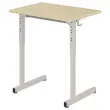2 Verstelbare GANGE tafels 70x50 cm met grijze poten
