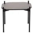 Salontafel MEET 50 x 50 Zwart met zwarte poten