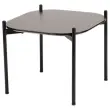 Salontafel MEET 50 x 50 Zwart met zwarte poten