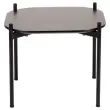 Salontafel MEET 50 x 50 Zwart met zwarte poten gemonteerd