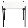 Salontafel MEET 50 x 50 Wit met zwarte poten
