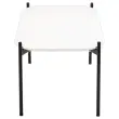 Salontafel MEET 100 x 50 Wit met zwarte poten