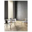 Tafel PALOMBA 120 x 80 cm Wit beuken poten gemonteerd 