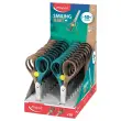 Veiligheidsschaar 13 cm SMILING PLANET, veiligheidsknop, van FSC®-hout