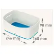 Opbergbak mybox klein wit/blauw