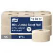12 Rollen Mini Jumbo Naturel ToiletpapierTork T2 Advanced