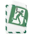 2 Magnetische displayhoezen Security A4 Groen/wit DJOIS