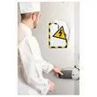 2 Magnetische displayhoezen Security A4 Geel/Zwart DJOIS