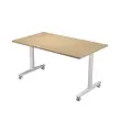 kantelbare tafel op wielen 120x80x74,1 cm wit/wit 