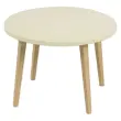 Eenvormige upcycled salontafel Beige