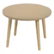 Eenvormige upcycled salontafel in camel kleur