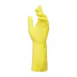 Paar  Gele latex huishoudhandschoenen maat 8 