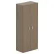 Hoge melamine kast 2 deuren 197x80x42 cm notenhout