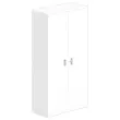 Hoge melamine kast 2 deuren 197x100x42cm wit