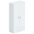 Hoge melamine kast 2 deuren 197x100x42cm grijs