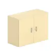 Lage melamine kast 2 deuren 73x100x42cm beuken