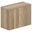 Lage melamine kast 2 deuren 73x100x42cm eikenfineer 