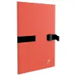 Gerecycleerde map met riem - tweekleurig - rood - OXFORD