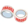 Geprinte "Fragile" tape in polypropyleen - 66 m x 50 mm 