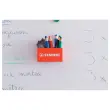 Magnetische pot 5 STABILO MarkDry potloden + slijper + doekje