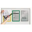 5 magnetische displayframes DURAFRAME - Groen