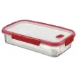 Voedseldoos in glas 2,3L CURVER - rechthoek - rood
