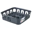 Afdruiprek 12 borden Essentials CURVER- antraciet