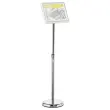 Vloerstandaard met clipbare aluminium frame 
