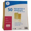 50  kraft zakken met plooien 120gr 260x330mm 