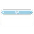 500  witte enveloppen 114x229 80gr zelfklevend Fiducial 