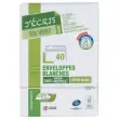 40 extra witte enveloppen 114x162 mm 100% gerecycled 80g siliconen strip