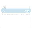 500  witte enveloppen 110x220 mm 75g venster 45x100 siliconen band 