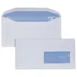 1000 witte MSPA-enveloppen 114x229 venster 45x100 80g met gumm sluiting