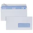 500 witte enveloppen 110x220 venster 35x100 80 g siliconen band