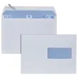 500  Witte enveloppen 162x229 venster hoog 45x100 80g - FIDUCIAL 