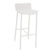 Hoge kruk H 75 cm POPP met lage rugleuning
