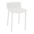 Tabouret POPP met lage rugleuning wit H60 